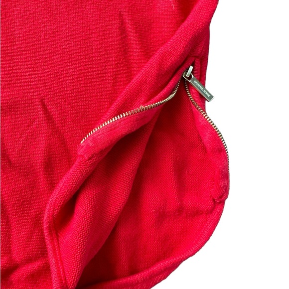 Michael Michael Kors Women's Red W/ Gold Zipper Accent Knit Sweater Size… - Picture 5 of 9